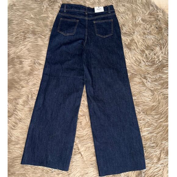 New OAT New York High Rise Wide Leg Dark Wash Jeans size 6/28 - Picture 8 of 9